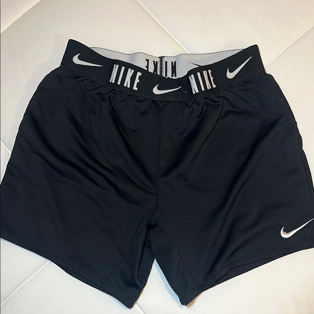 Nike Black Athletic Shorts with Elastic Waistband